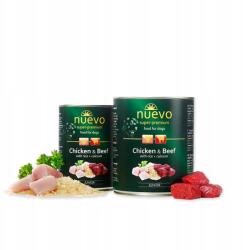 nuevo Premium konzerv Nedves kutyaeledel Junior Csirke Marhahús 800g