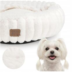 Enso Pets Macskafekhely kapucnival S-es plüss kerek puha fészek (EP Bed Hood 50,8x50,8x15,2 Beige)