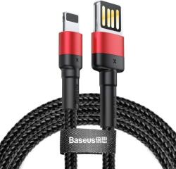 Baseus Cablu USB Lightning (reversibil) Baseus Cafule 2.4A 1m (negru/rosu)