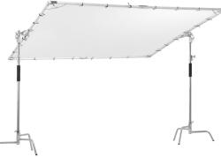 iShoot Panou Difuzie Lumina Tip Fluture (Butterfly) 2.4x2.4m cu Cadru Aluminiu si Tesatura