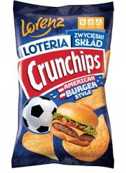 Crunchips Chipsy Crunchips Amerikai Burger Ízű 130g