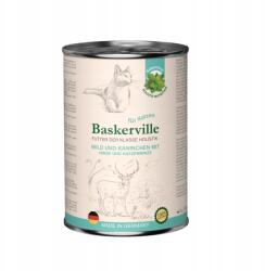 Baskerville Premium nedves macskaeledel Adult Szarvas Nyúl 400g