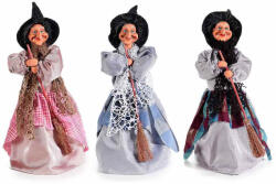 Decorer Set 3 figurine Halloween Vrajitoare Befana cu recipient pentru dulciuri Ø12cmx35H (A56.40.45)