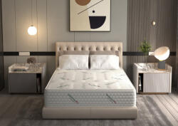 Somnart Saltea cu arcuri Pocket HypoallergenicMed Safe Relax HoReCa 120x200, A naltime 25 cm, ortopedica, husa tratament antialergic, fermitate mediu-tare (SAL.PKT.HYPO.120X200X25) Saltea