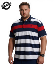 Thomas Jeans SZÉLESCSÍKOS piros-sötétkék 9002.6 (Méret 7XL)