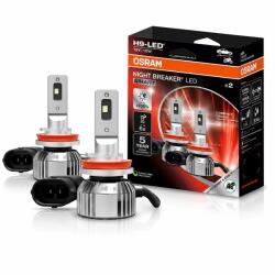 OSRAM Set 2 becuri Osram Night Breaker LED Smart H9 12V 6000K omologare RAR (64213DWNBSM-2HB)