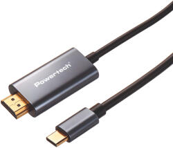 Powertech Cablu USB-C tată - HDMI tată Negru 1m PTR-0209 (PTR-0209)