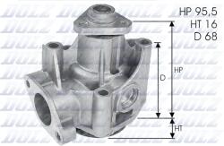DOLZ Pompă de apă, răcire motor DOLZ L135 (L135)