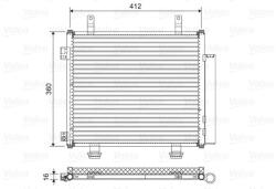 VALEO Condensator, climatizare VALEO 822573 (822573)