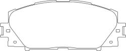 MOTAQUIP Set placute frana MOTAQUIP LVXL1634 (LVXL1634)