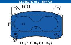 ATE set placute frana, frana disc ATE 13.0480-4735.2 (13.0480-4735.2)
