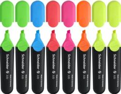 Schneider Textmarker SCHNEIDER Job, varf lat, 8 culori/set - (2xG, O, V, R, A, R, Vi) (S-115088)