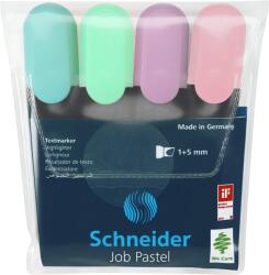 Schneider Textmarker SCHNEIDER Job Pastel, varf lat, 4 culori/set -(turcoaz, menta, lavanda, roze) (S-115098)