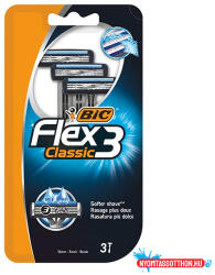 BIC Borotva BIC Flex3 Classic férfi 3 mozgópengés 3+1 darab/bliszter - nyomtassotthon