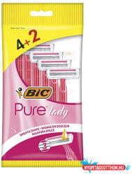 BIC Borotva BIC Pure3 pink női eldobható 3 pengés 4+2 darab/bliszter - nyomtassotthon