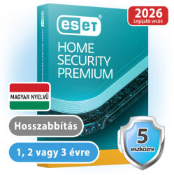 ESET home Security Premium (5 eszköz, 1 év, hosszabbítás) (Elektronikus licenc)