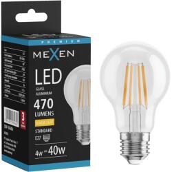 Mexen Vintis, LED izzószálas izzó E27, A60, 4 W, meleg fehér 2700K, átlátszó, L150-E27-0427-00 (L150-E27-0427-00)