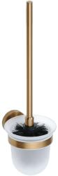 SAPHO X-Round - Perie de toaletă suspendată, sticlă mată, cupru mat XR303PG (XR303PG)