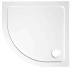 SAPHO - Cădiță de duș semirotundă TECMI 80x80x3 cm. albă PQ558 (PQ558)