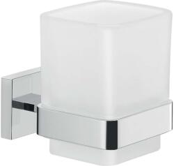 Sapho Gedy Elba - Suport periuțe și pastă de dinți, sticlă mată, crom A01013 (A01013)