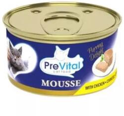 PreVital Nedves Macskaeledel konzerv Mousse csirke 85g