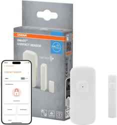 OSRAM Smart+ Wi-Fi okos érintkező szenzor ajtókhoz és ablakokhoz, IP20, akkumulátor töltöttségi szint ellenőrzése a SMART+ alkalmazásban, szerelőkészlet és töltőkábel mellékelve, SMART+ App/Google Hom