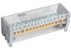 Morek Elosztóblokk Moblock 2P 2x35+2x25+11x6mm2, 125A MAB125A-15 2P (MAB2126A18)