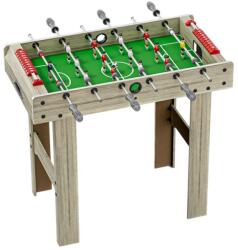 Flippy Futballasztal pályával és 18 flippy játékossal, 6 fogantyúval, eredményjelzővel, fém, fa és ABS, 81 x 43 x 78 cm, lábakkal, gyerekeknek/felnőtteknek, szürke (125768)