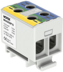 Morek Fővezeték sorkapocs 2x 50/2x50mm2 zöld/sárga/kék OTL50-2 Morek MAA2050P10 (MAA2050P10)