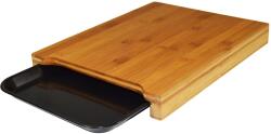 Jocca Placa de taiat Jocca 1635 din bambus cu tavita detasabila, 36x27.5 cm (91568181) Tocator