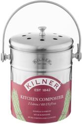 Kilner Compostor de Bucatarie KILNER 2 L din Otel Inoxidabil cu Filtru Activ de Carbon (77847135) Compostator