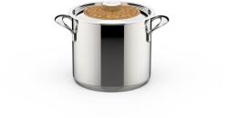 Lagostina Oala pentru paste Lagostina Emozione 20 cm, inox 1810, cu capac din lemn de cires (55330525)