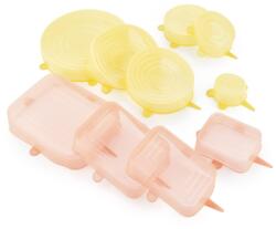 InnovaGoods Set 10 Capace Reutilizabile Ajustabile InnovaGoods, Silikon, Airtight, Galbene (12791120)
