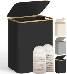 SONGMICS 130L Oxford Fabric Laundry Basket with Lid with 2 Compartments - LCB513G01V1 (LCB513G01V1) - boombuy - 55,92 лв