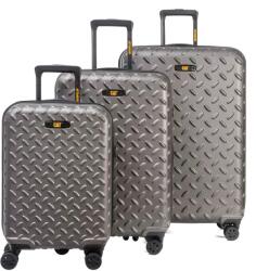 Caterpillar Set 3 trollere CATERPILLAR Industrial Plate, 35L, 59L, 92L, ABS - titanium (CAT-84758-336) - forit Valiza