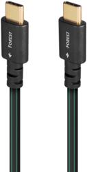 AudioQuest Cablu de date AudioQuest Forest, USB-C male - USB-C male, 1.5 m, Black (USBFOR201.5CC)