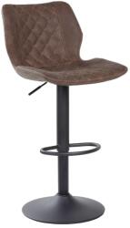 Megán bárszék fekete fém váz PU kárpit 44x48x110 cm - teherbírás: 80 kg