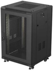 Lanberg Rack Lanberg Floor-Standing, 19 inch, 18U, 600 × 600, Black (FF01-6618-23B)