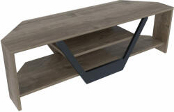Hanah Home TV állvány Walnut Black Sares - dió, fekete