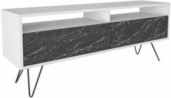 Hanah Home TV Stand White Bendire Flay - White, Bendire