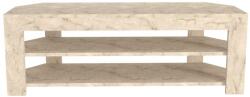 Hanah Home TV Stand Travertine Rita - Travertine