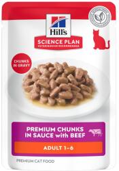 Hill's Science Plan 24x85g Hill's Science Plan Adult nedves macskatáp- Marha