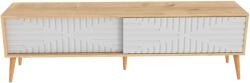 Hanah Home TV állvány Sapphire Oak White Riso - Zafír Tölgy, Fehér