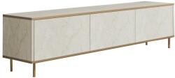 Hanah Home TV Stand Travertine Gold Imaj - Travertine, Gold (8684283460182)
