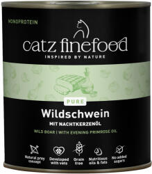 Catz Finefood 6x800g catz finefood Pure vaddisznó nedves macskatáp
