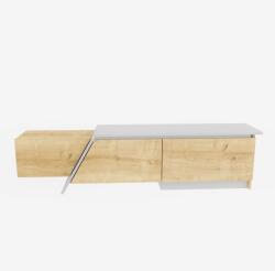 Hanah Home TV állvány Sapphire Oak White Zonas - zafírtölgy, fehér