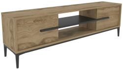 Hanah Home TV Stand Oak Black Eslem - Oak, Black (8683743959785)