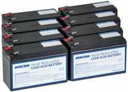 AVACOM AVA-RBP08-12090-KIT akkumulátor modul UPS-hez (AEG, APC, CyberPower, Dell, Eaton, Effekta, HP, IBM, Lenovo, PowerWalker, Riello, Vertiv) 48V VRLA HR 8x9Ah