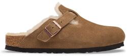 Birkenstock șlapi mocasini pentru femei din piele întoarsă Boston Shearling Suede Leather 9BY2-KLDZYS_88X (1032432)