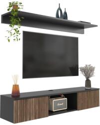 Hanah Home Elia TV-állvány fa, fekete